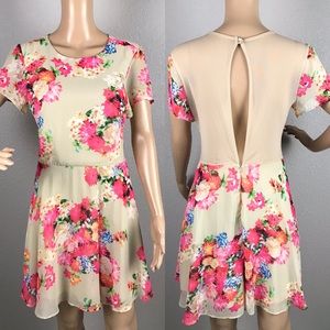 Coincidence and Chance floral and sheer dress szM